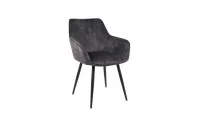 Set Masă Living Extensibilă Blat Ceramic KJT416 Alb-Cappuccino cu 4 Scaune KJC4343 Gri Deschis