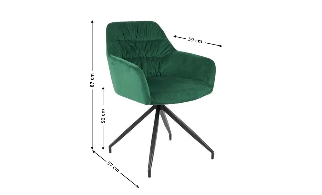 Scaun Living Tapitat KJC4345 Verde 1