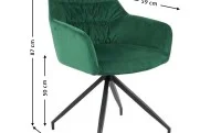 Scaun Living Tapitat KJC4345 Verde 1