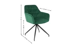 Scaun Living Tapitat KJC4345 Verde