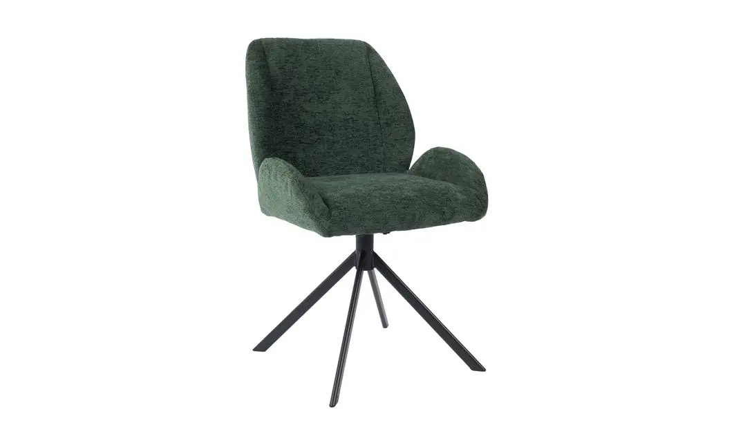 Set Masă Living Extensibilă CT163 Blat Ceramic Alb cu 4 Scaune Rotative KJC4347 Verzi 3