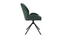 Set Masă Living Extensibilă CT163 Blat Ceramic Alb cu 4 Scaune Rotative KJC4347 Verzi 4