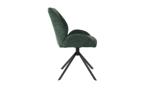 Set Masă Living Extensibilă CT163 Blat Ceramic Alb cu 4 Scaune Rotative KJC4347 Verzi