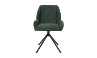 Set Masă Living Extensibilă CT163 Blat Ceramic Alb cu 4 Scaune Rotative KJC4347 Verzi 2