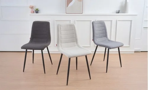 Set Masă Living Extensibilă DTM0101 CS Bej si 6 Scaune KJC5341 Maro