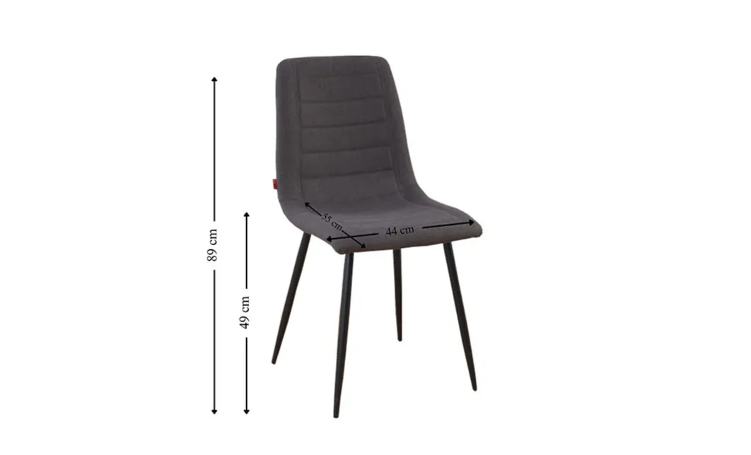 Set Masă Living Extensibilă Blat Ceramic KJD416 Alb-Cappuccino cu 4 Scaune KJC5341 Maro 5