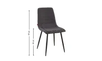 Set Masă Living Extensibilă Blat Ceramic KJD416 Alb-Cappuccino cu 4 Scaune KJC5341 Maro 5