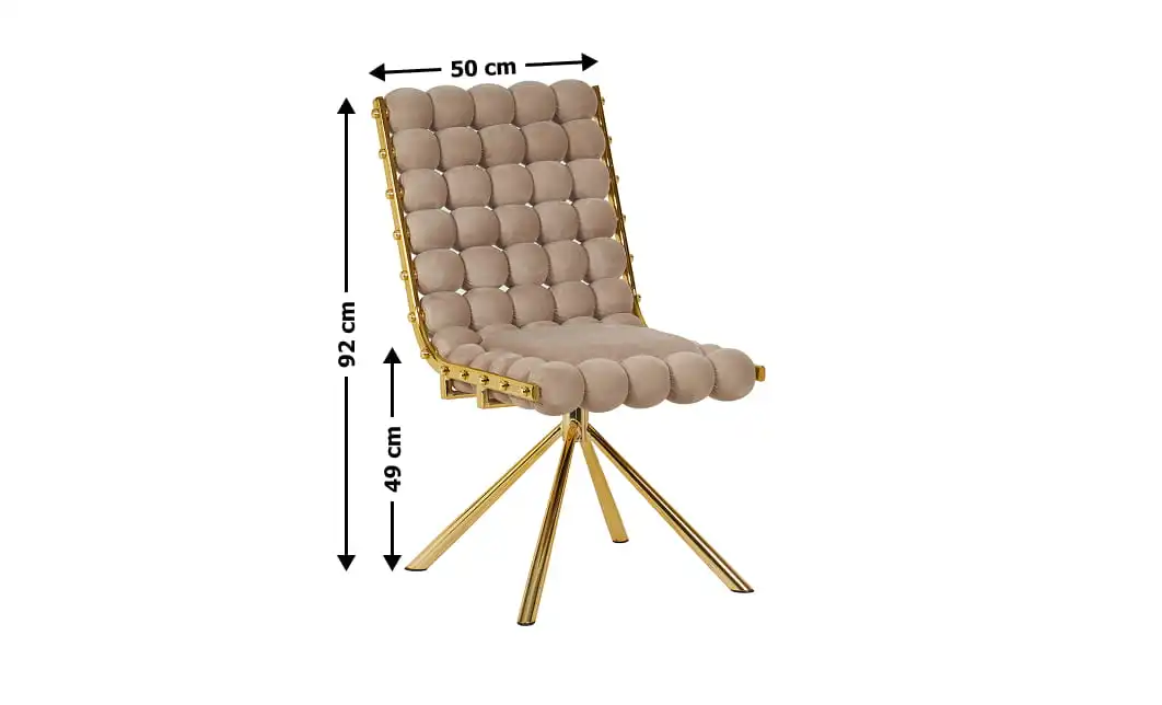Scaun Living Tapițat KJC5403 Bej 1