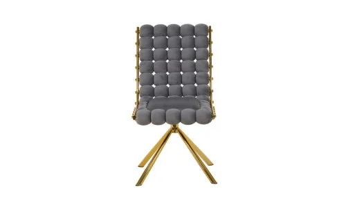 Scaun Living Tapițat KJC5403 Gri