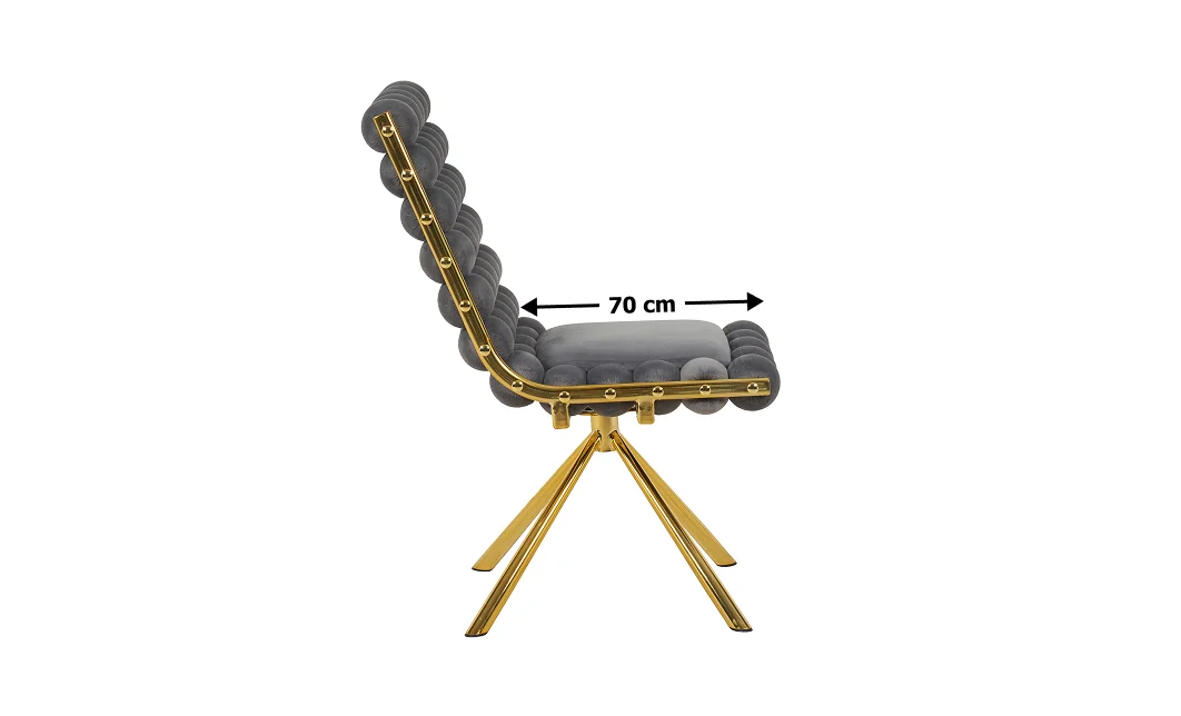 Scaun Living Tapițat KJC5403 Gri 3