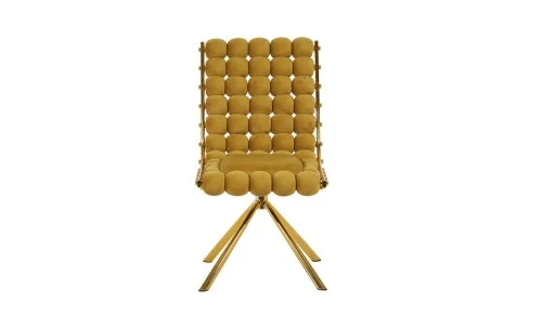 Scaun Living Tapițat KJC5403 Muștar