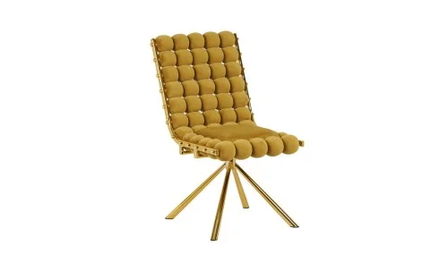 Scaun Living Tapițat KJC5403 Muștar