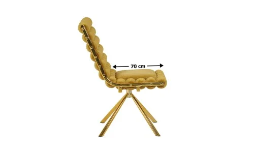 Scaun Living Tapițat KJC5403 Muștar