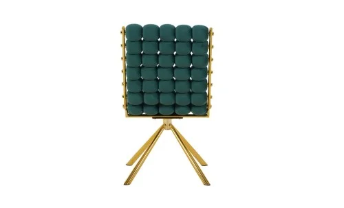 Scaun Living Tapițat KJC5403 Verde