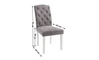 Scaun Living KJCLM056 Gri/Alb