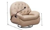 Fotoliul cu Recliner KJLC041 Bej, cu suport de telefon 2