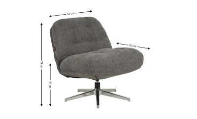 Scaun Rotativ LCM0101AS Gri