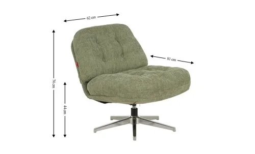 Scaun Rotativ LCM0101AS Verde