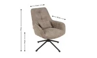 Scaun Living Rotativ LCM0102AS Maro