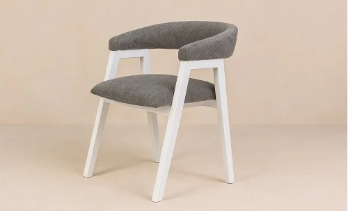 Set Masă Living Extensibilă Palmdale Albă cu 6 Scaune Carolina