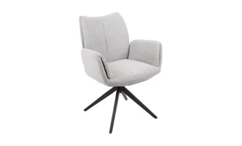 Scaun Living Rotativ KJC77 Gri Deschis