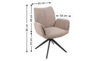 Scaun Living Rotativ KJC77 Maro