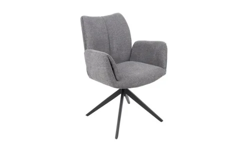 Scaun Living Rotativ KJC77 Gri Închis