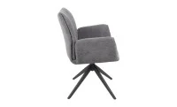 Scaun Living Rotativ KJC77 Gri Închis 3