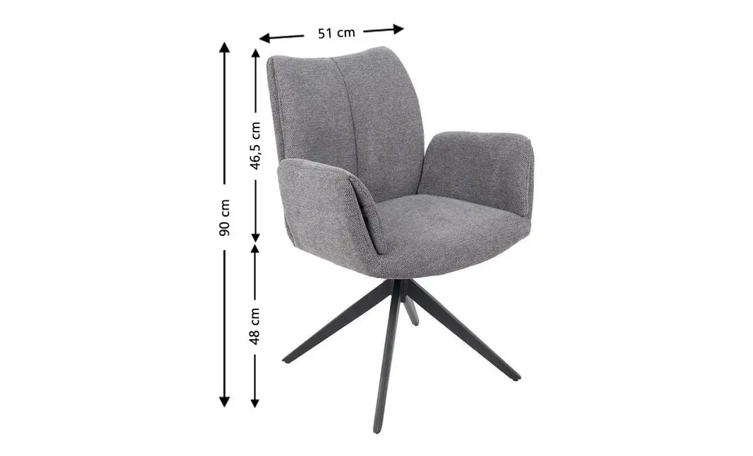 Set Masă Living Extensibilă CT163 Blat Ceramic Alb cu 4 Scaune Rotative KJC77 Gri Închis 5
