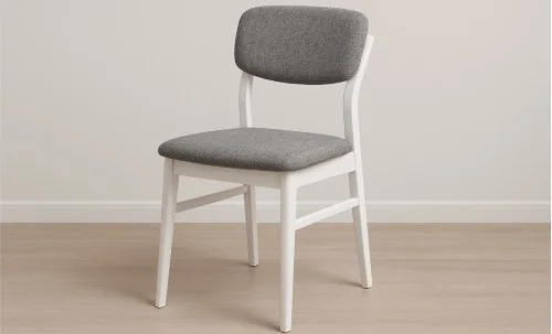 Set Masă Living Extensibilă Palmdale Albă cu 6 Scaune Palmdale