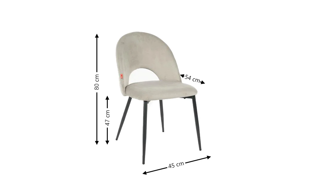 Scaun Living XJ0723 Gri 1