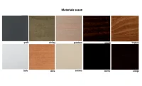 Set Masă Living Modena 1P Bialy + 6 Scaune BOS 14 2