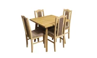 Set Masă Living Oslo 1 cu 4 Scaune Boss II