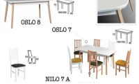 Set Masă Living Oslo 8 cu 6 Scaune Nilo 7 2