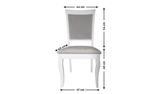 Set Masă Living Extensibilă Olivia Alb cu 4 Scaune Aberden