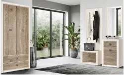 Cuier Modular Hol Koen 2 Alb/Sonoma