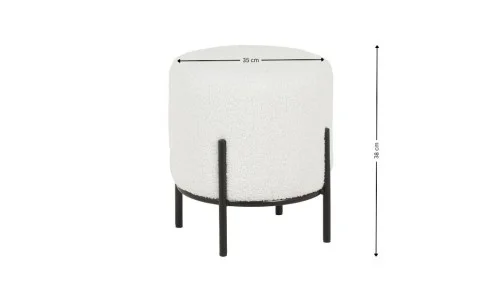 Taburet KJP028, Alb