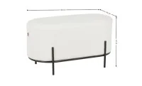 Taburet KJP246, Alb 3