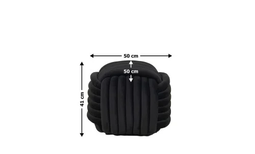 Taburet P030, Negru
