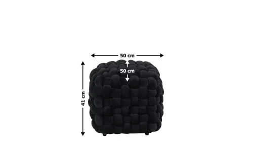 Taburet P031, Negru