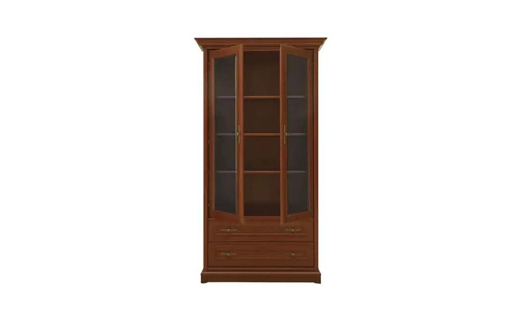 Vitrină Living Sonata 2D2S cu 2 Sertare și 2 Uși, Nuc / Maro  3