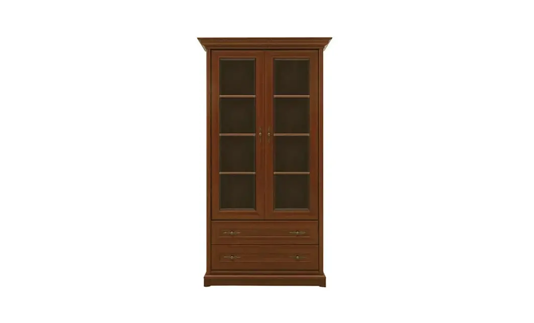 Vitrină Living Sonata 2D2S cu 2 Sertare și 2 Uși, Nuc / Maro  2