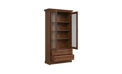 Vitrină Living Sonata 2D2S cu 2 Sertare și 2 Uși, Nuc / Maro 